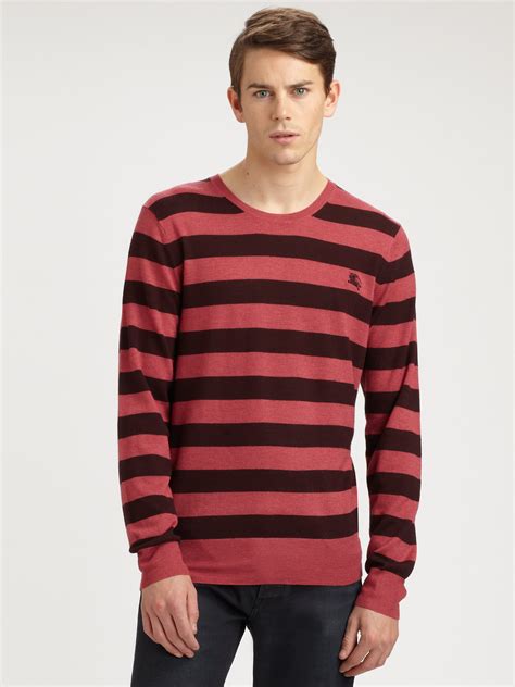 burberry brit black sweater red embroidered logo bnwt|burberry signatures for men.